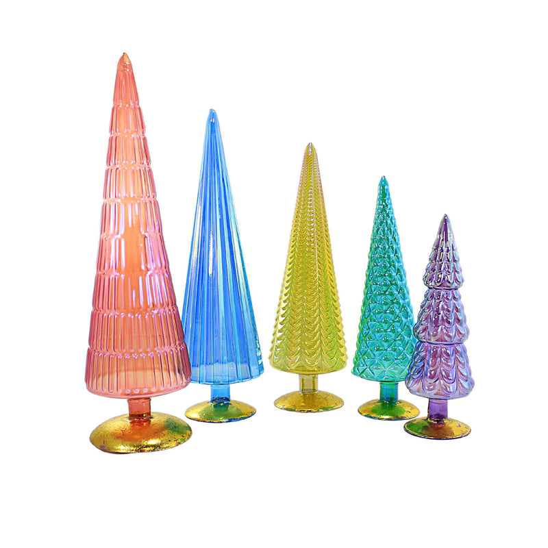 Cody Foster Jewel Tone Iridescent Trees - - SBKGifts.com