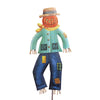 (58457) Halloween Mint Leopard Scarecrow, 32.25 Inch, Autumn F22084