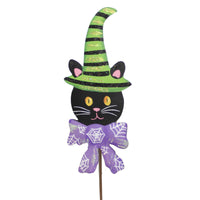 Halloween Cats In Hats Set/3 Stakes - - SBKGifts.com