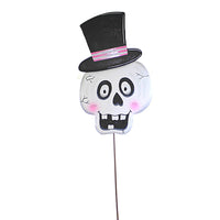 Halloween Top Hat Skeleton Stake - - SBKGifts.com