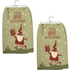 (58534) Decorative Towel I'll Be Gnome For Christmas Set, 28.00 Inch, Set/2  Snowflakes 108400