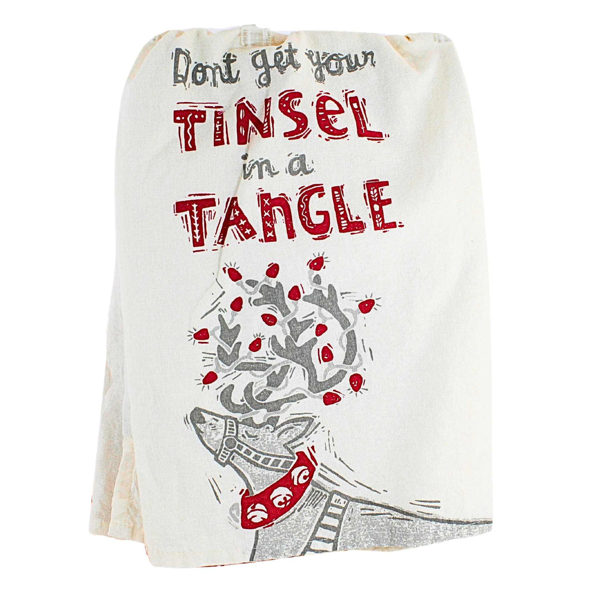 Primitives By Kathy Tinsel Tangle Dish Towels Set/2 - - SBKGifts.com