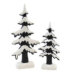 11.50 Inch Snowy Trees Black White Forest 111900 (58554)