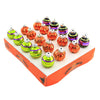 Shiny Brite 1.25" Striped Rounds & Pumpkins - - SBKGifts.com