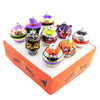 (58566) Shiny Brite Halloween Round & Figures, 3.00 Inch, Ornament Set Cats Witch 4027902