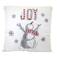 (58589) Primitives By Kathy Joy Pillow, 18.00 Inch, Snowman Snowflakes 106903