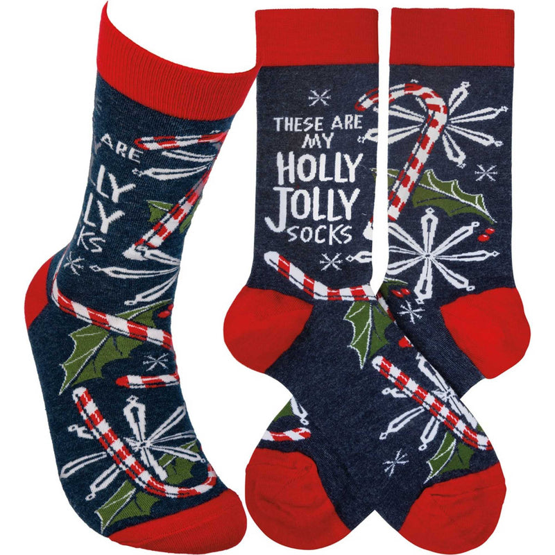 14.50 Inch Holly Jolly Socks Christmas 109614 (58617)