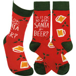 14.50 Inch Socks For Beer Christmas Santa 109609 (58619)