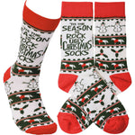 14.50 Inch Rock The Ugly Socks Christmas Snowmen Holly 113516 (58623)