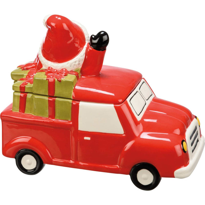 Tabletop Truck & Santa Treat Jar - - SBKGifts.com