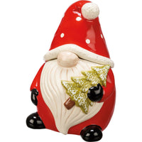 (58694) Tabletop Santa Treat Jar., 9.25 Inch, Christmas Tree 112747