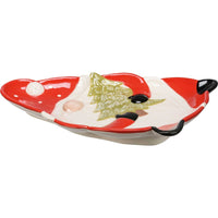 Tabletop Santa Gnome Platter - - SBKGifts.com