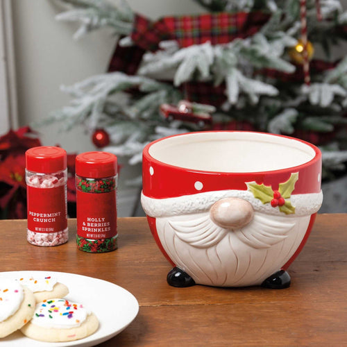 Tabletop Santa Gnome Bowl Large - - SBKGifts.com