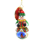 6.00 Inch Guardian Of The Forest Snowman Christmas Ornament 1021300 (58715)