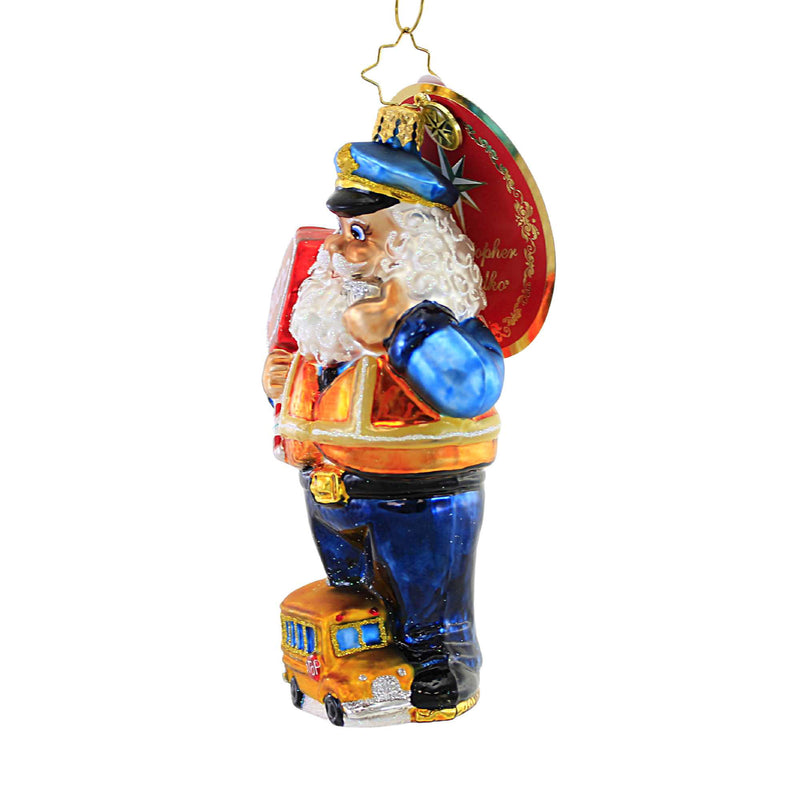 Christopher Radko Company Safety First Santa - - SBKGifts.com