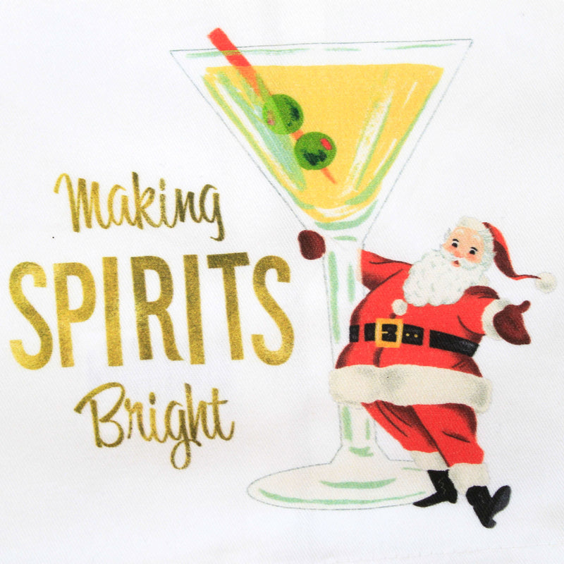 Decorative Towel Making Spirits Bright - - SBKGifts.com