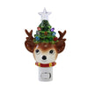 (58785) Christmas Reindeer With Tree Night Light, 6.50 Inch, Star Bulbs Mx184788