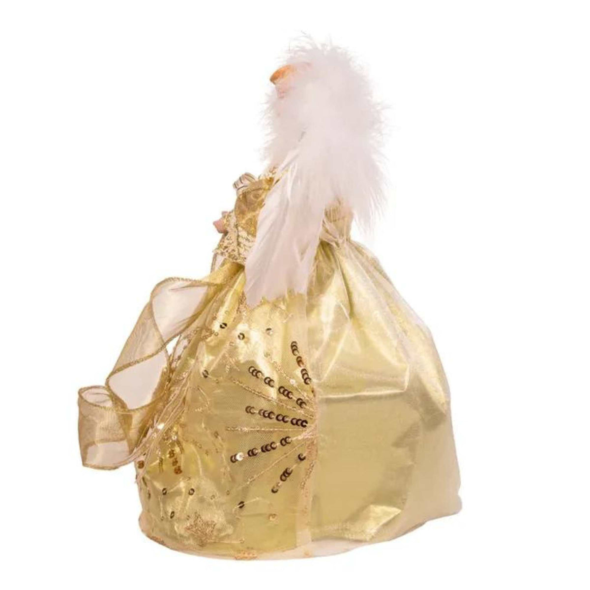 Tree Topper Finial Gold Lit Angel Tree Topper - - SBKGifts.com