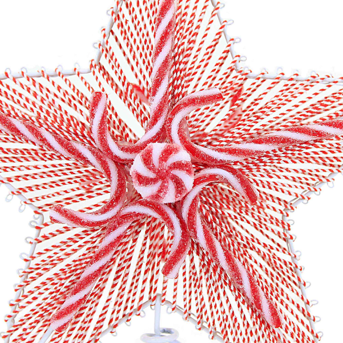 Tree Topper Finial Peppermint Star Tree Topper - - SBKGifts.com