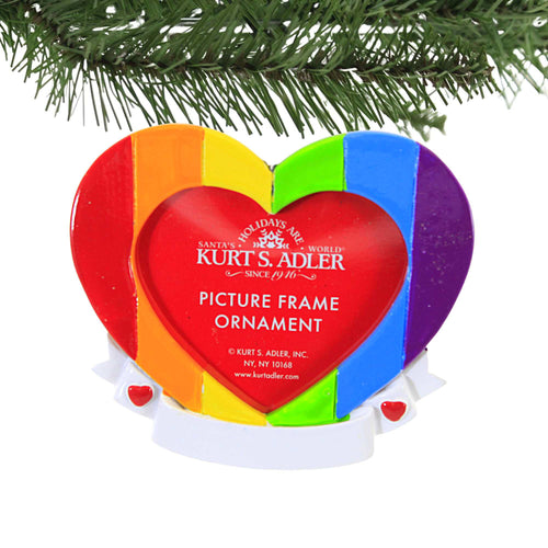 Kurt S. Adler Pride Picture Frame Ornament - - SBKGifts.com