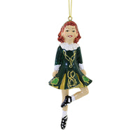 (58821) Holiday Ornament Dancing Irish Girl, 5.50 Inch, Saint Patricks Day Christmas W4100