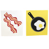 (58856) Swedish Dish Cloth Bacon & Eggs Dishcloths, 8.00 Inch, Eco-Friendly 84Asdab91