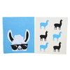 (58862) Swedish Dish Cloth Llama With Shades Dishcloths, 8.00 Inch, Eco-Friendly 84Asdab43