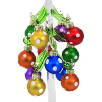 Christmas Glass Tree/ Multi Colored Balls - - SBKGifts.com