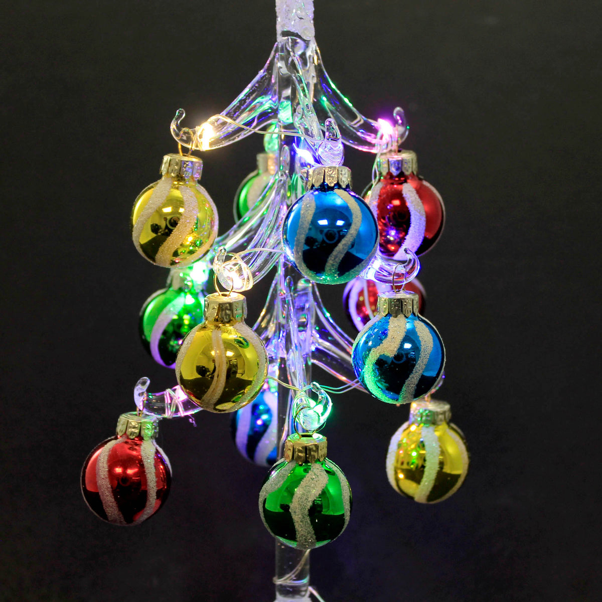 Christmas Glass Light Up Tree/ Mulit Bulb - - SBKGifts.com