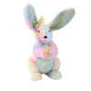 (58902) Easter Pastel Bunny With Eggs, 17.00 Inch, Fabric Tie-Dyed Rabbit 0808748