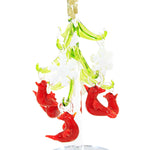 Christmas Cardinal/Snowflake Glass Tree - - SBKGifts.com