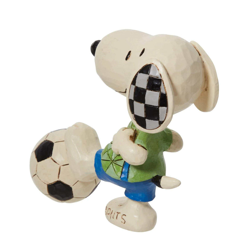 Jim Shore Snoopy Soccer Mini - - SBKGifts.com