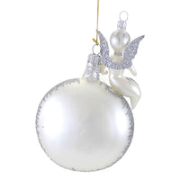 De Carlini Angel Sitting On Silver Moon - - SBKGifts.com