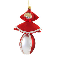 (59153) De Carlini Vintage Little Red Riding Hood, 6.00 Inch, Ornament Italian Fairytale Vn9026