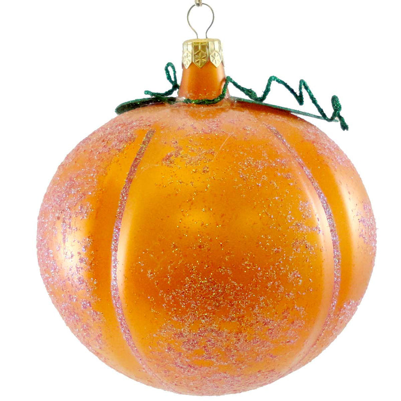 De Carlini Italian Ornaments Pumpkin Face - - SBKGifts.com