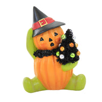 (59178) Bethany Lowe Seated Pumpkin Head Witch, 5.00 Inch, Bottle Brush Tree Pumpkin Tl2350