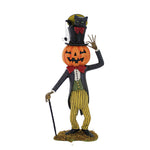 12.00 Inch Jaunty Jack's Top Hat Surprise Halloween Pumpkin Man Hand-Crafted Td2209 (59180)