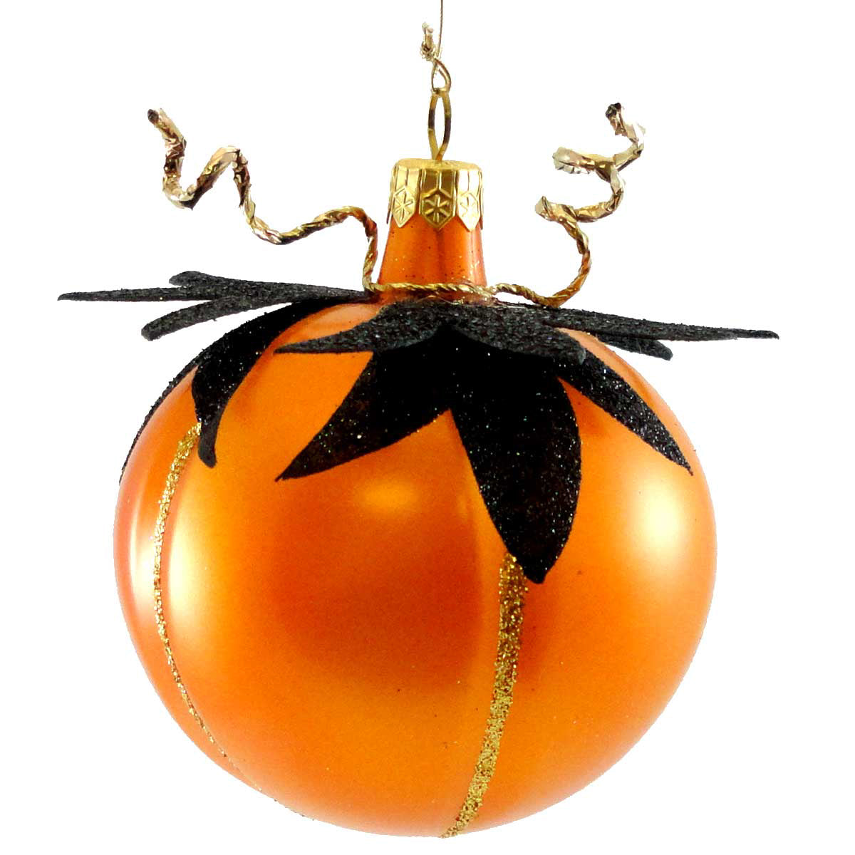 De Carlini Italian Ornaments Halloween Pumpkin - - SBKGifts.com