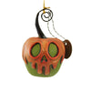 (59193) Bethany Lowe Green Apple With Orange Poison, 3.50 Inch, Halloween Ornament Place Card Holder La2056