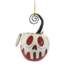 (59195) Bethany Lowe Red Apple With White Poison, 3.50 Inch, Halloween Ornament Name Card Holder La2053