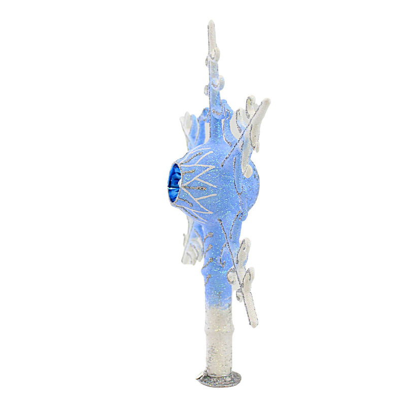 Morawski Ice Blue Snowflake Tree Topper - - SBKGifts.com