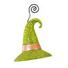 Bethany Lowe Witch Hat Green Glitter - - SBKGifts.com