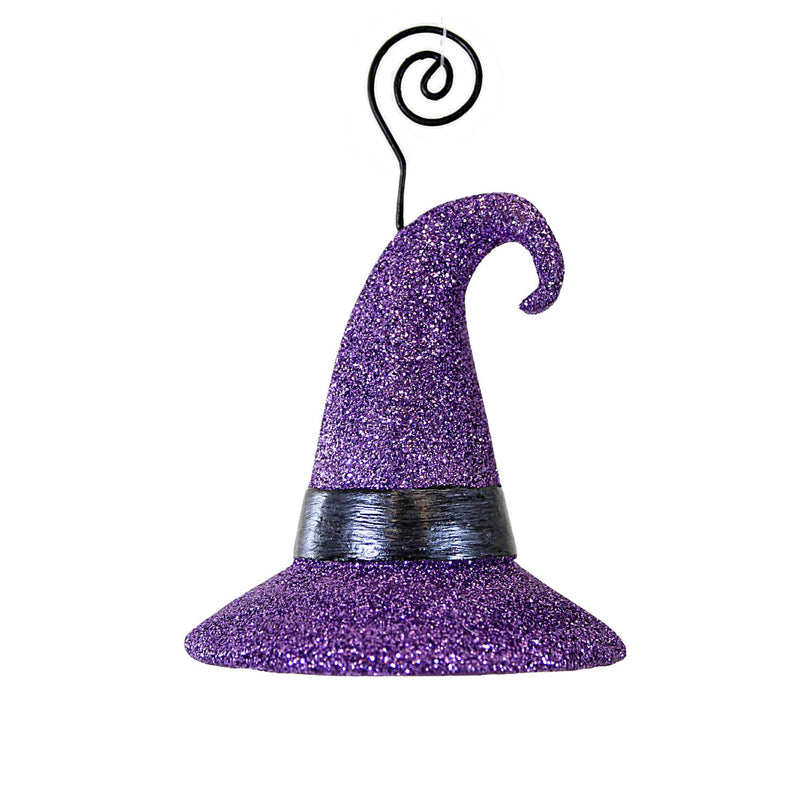 Bethany Lowe Witch Hat Purple Glitter - - SBKGifts.com