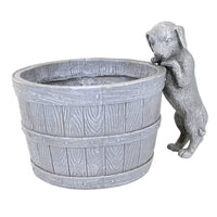 (59214) Roman Puppy Bucket Planter, 6.50 Inch, Outdoor Pot Indoor 15866