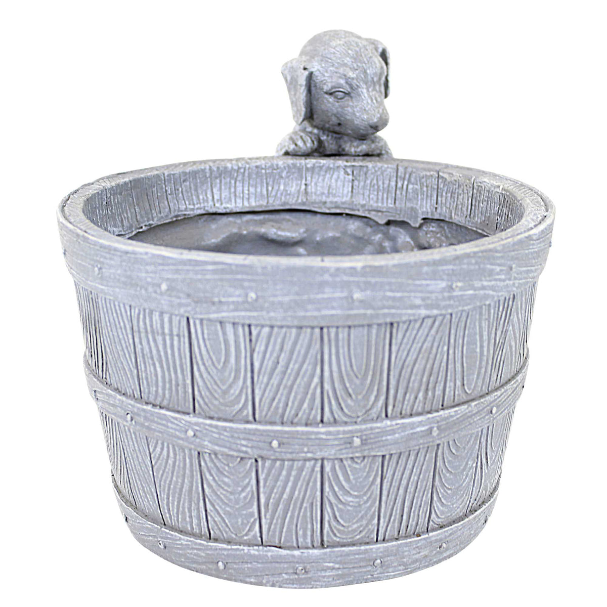 Roman Puppy Bucket Planter - - SBKGifts.com