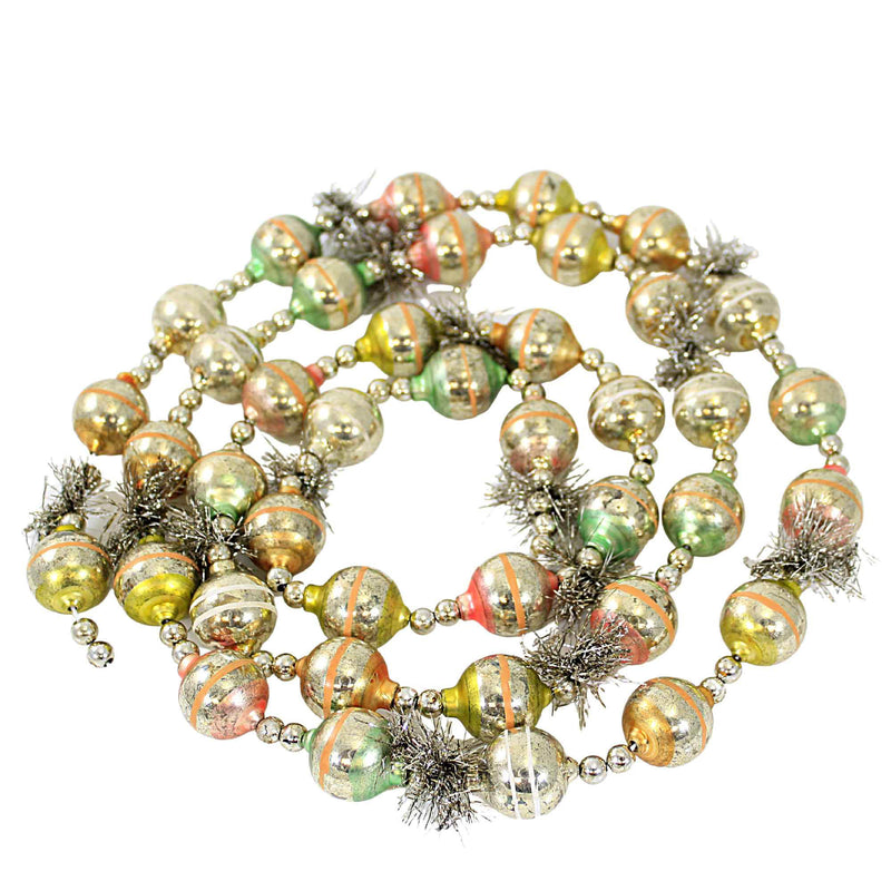 Cody Foster Pastel Stripe Ball Garland - - SBKGifts.com