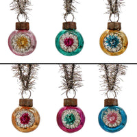 (59220) Cody Foster Indent Bauble Set, 1.25 Inch, Christmas Tree Ornaments Reflector Vintage-Looking Go8618