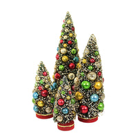 (59221) Cody Foster Heirloom Tree, 14.50 Inch, Christmas Glass Balls Wooden Base Cd1646