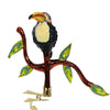 (59237) Morawski Toucan Sitting On A Branch, 4.00 Inch, Ornament Clip On Colorful Bird Zoo 10124