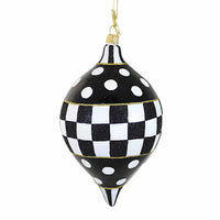 Huras Family Black And White Delight Teardrop Reflector - - SBKGifts.com